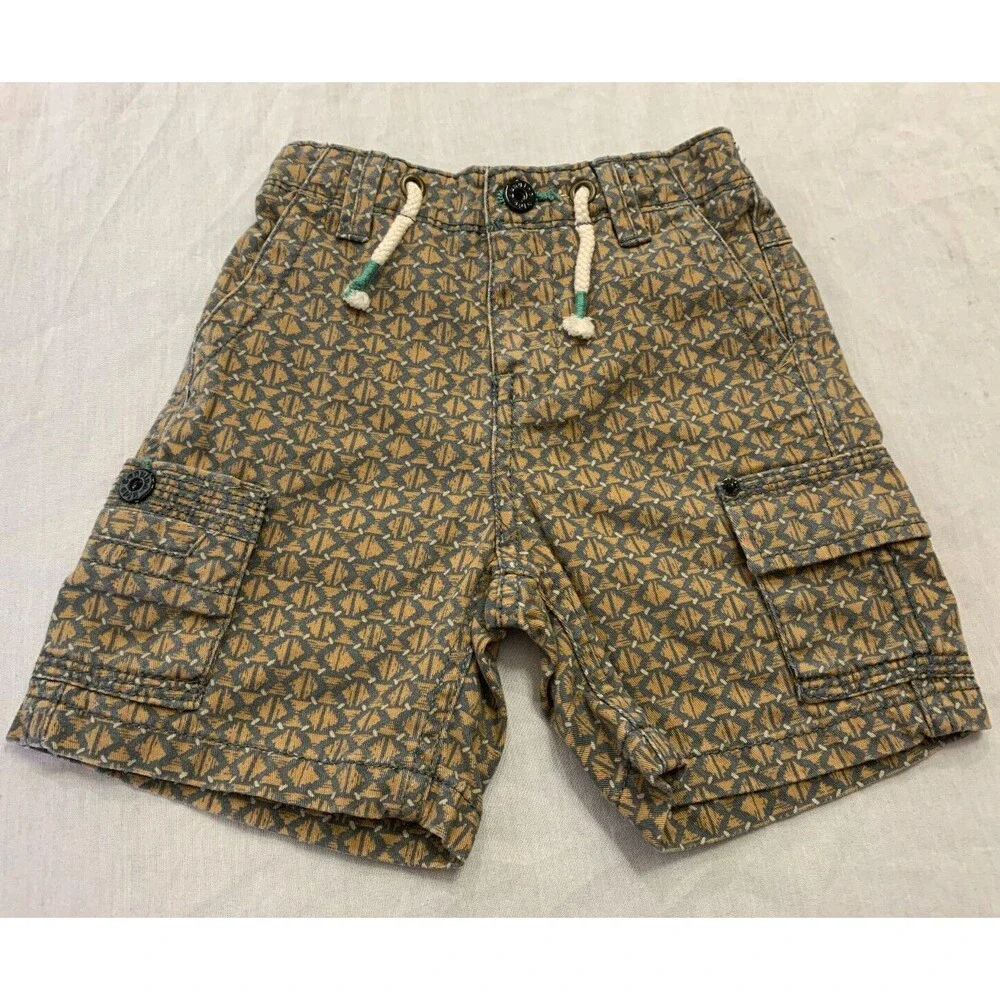GENUINE KIDS OSHKOSH BOYS COTTON CARGO SHORTS SIZE 18 MONTHS